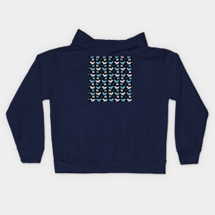 Birds with Mittens in the Snow Pattern Kids Hoodie